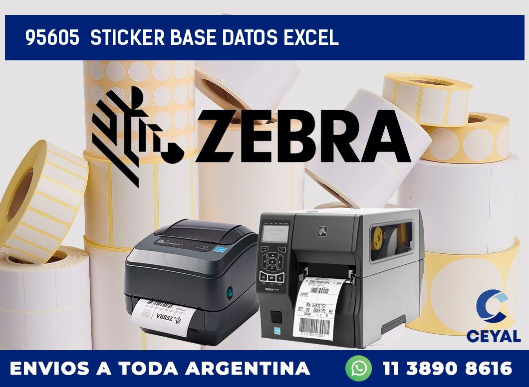 95605  sticker base datos excel