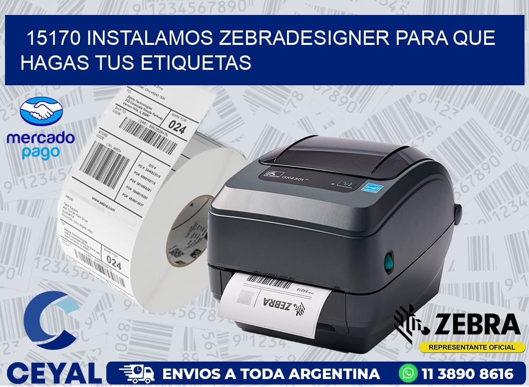 15170 INSTALAMOS ZEBRADESIGNER PARA QUE HAGAS TUS ETIQUETAS