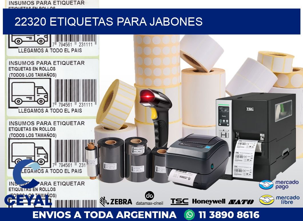 22320 ETIQUETAS PARA JABONES