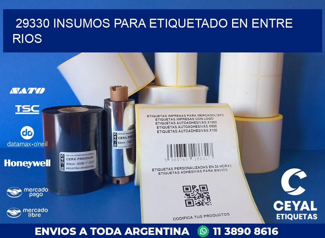 29330 INSUMOS PARA ETIQUETADO EN ENTRE RIOS