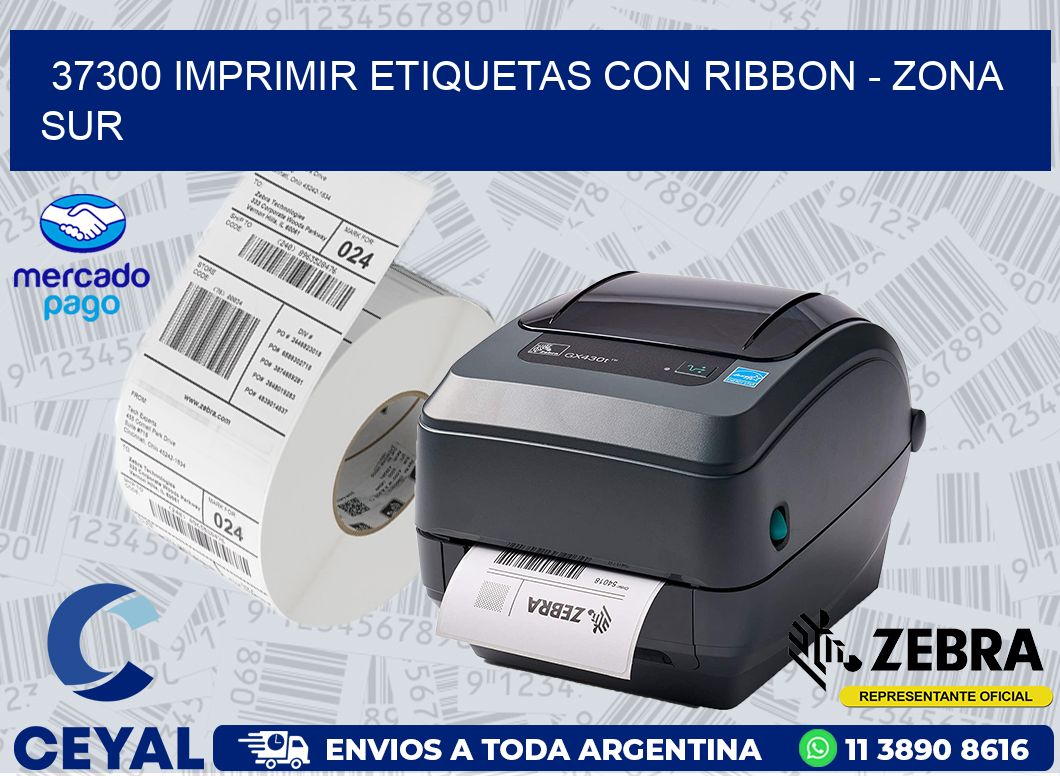 37300 IMPRIMIR ETIQUETAS CON RIBBON - ZONA SUR