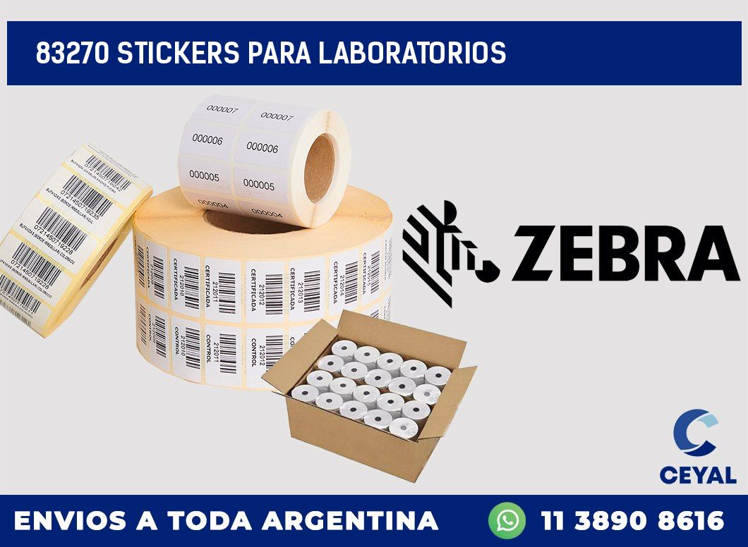 83270 STICKERS PARA LABORATORIOS