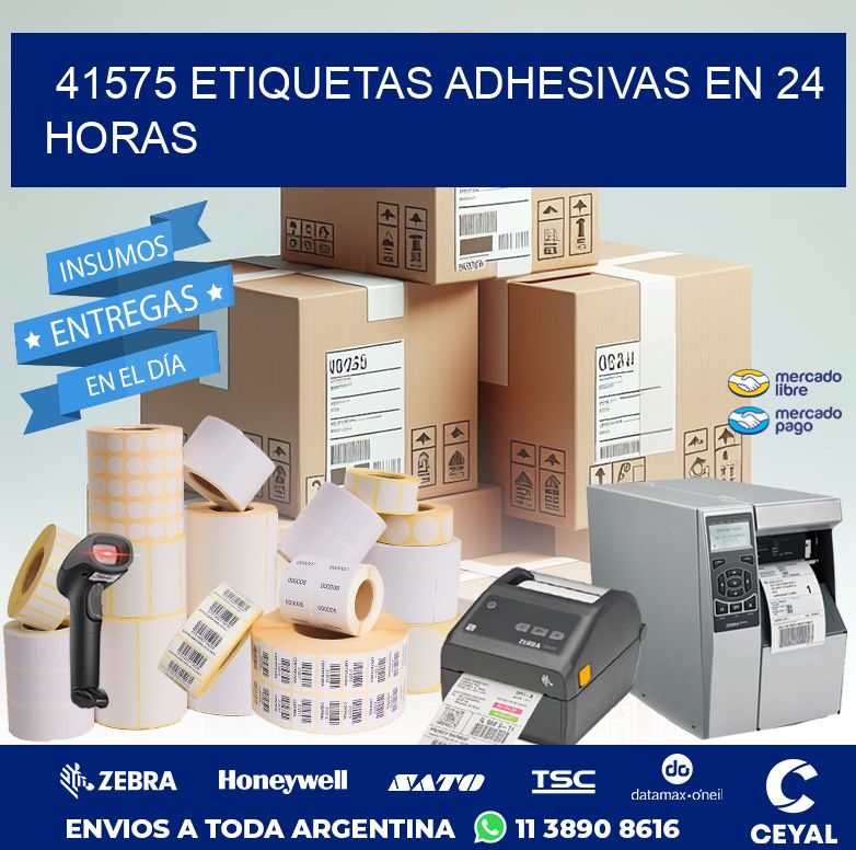 41575 ETIQUETAS ADHESIVAS EN 24 HORAS