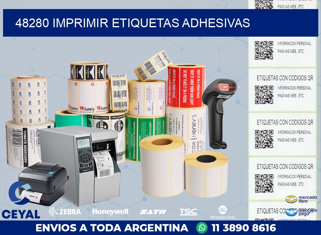 48280 IMPRIMIR ETIQUETAS ADHESIVAS