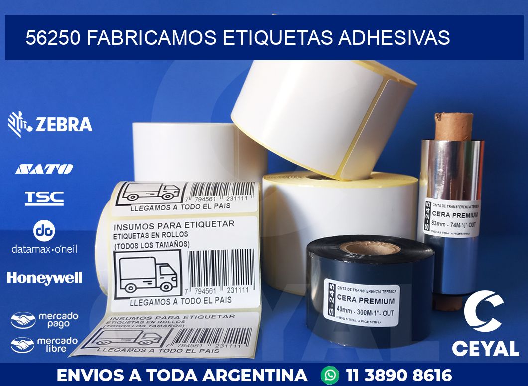 56250 FABRICAMOS ETIQUETAS ADHESIVAS