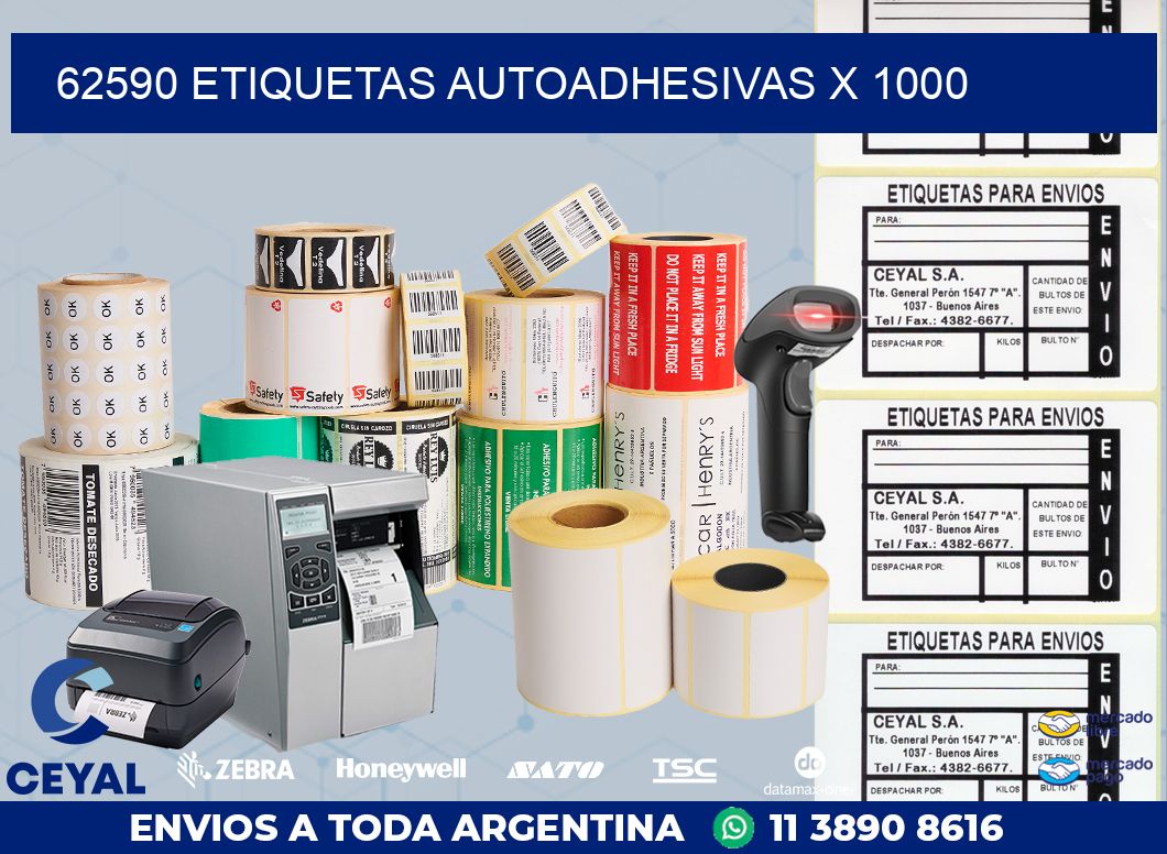 62590 ETIQUETAS AUTOADHESIVAS X 1000