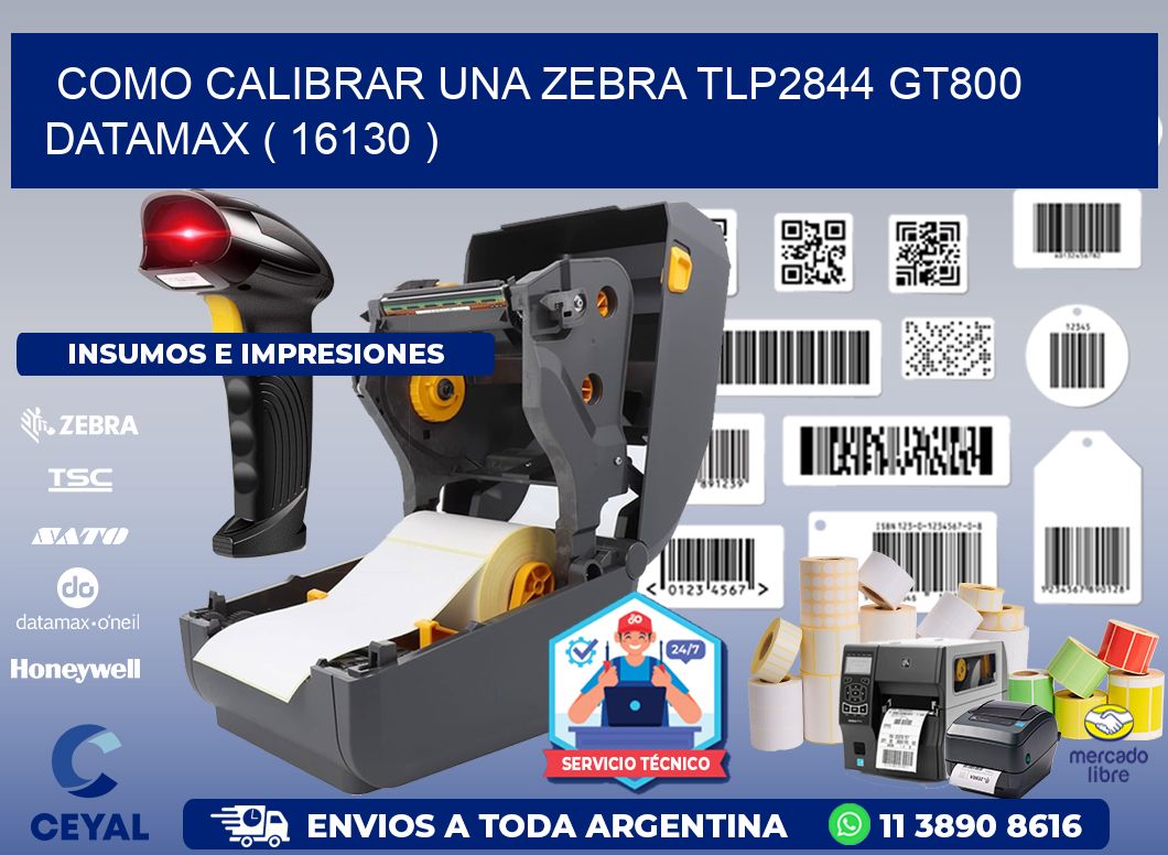 COMO CALIBRAR UNA ZEBRA TLP2844 GT800 DATAMAX ( 16130 )