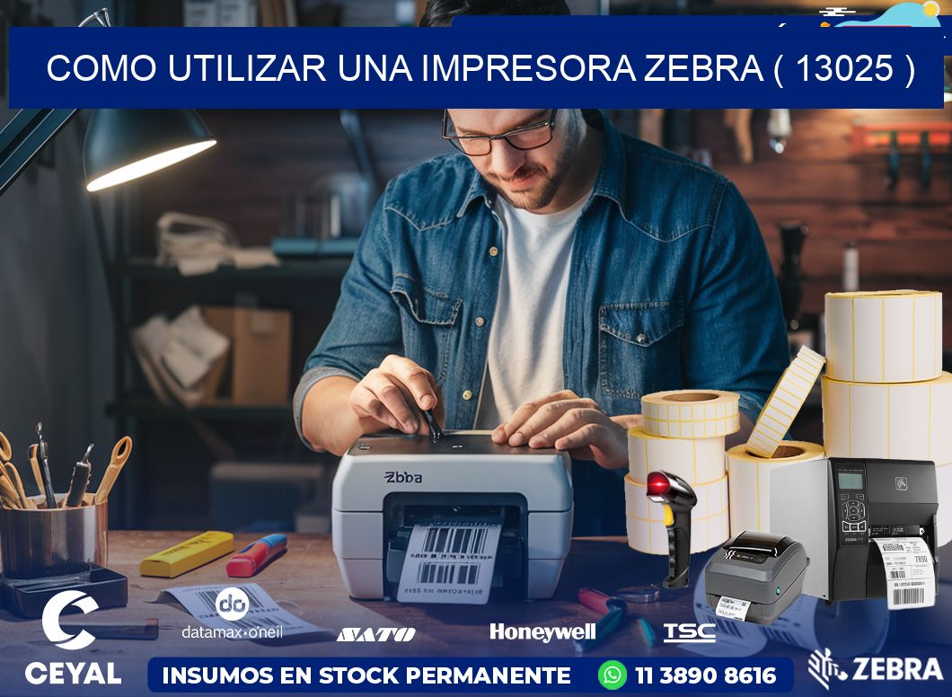 COMO UTILIZAR UNA IMPRESORA ZEBRA ( 13025 )