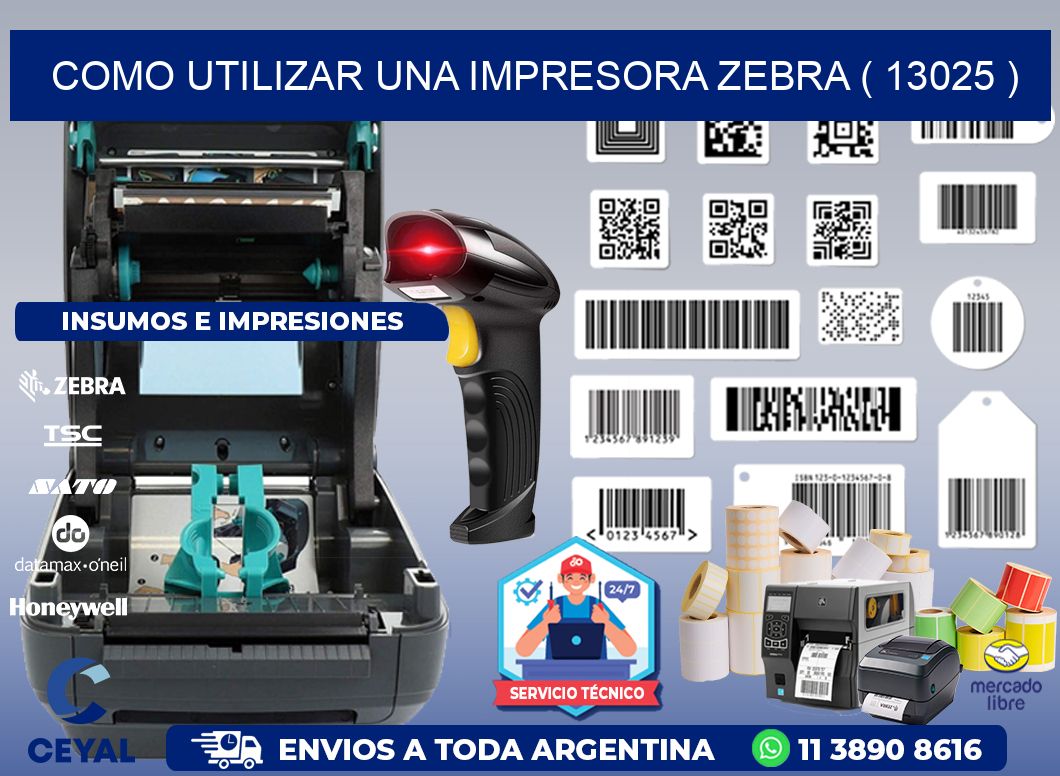 COMO UTILIZAR UNA IMPRESORA ZEBRA ( 13025 )