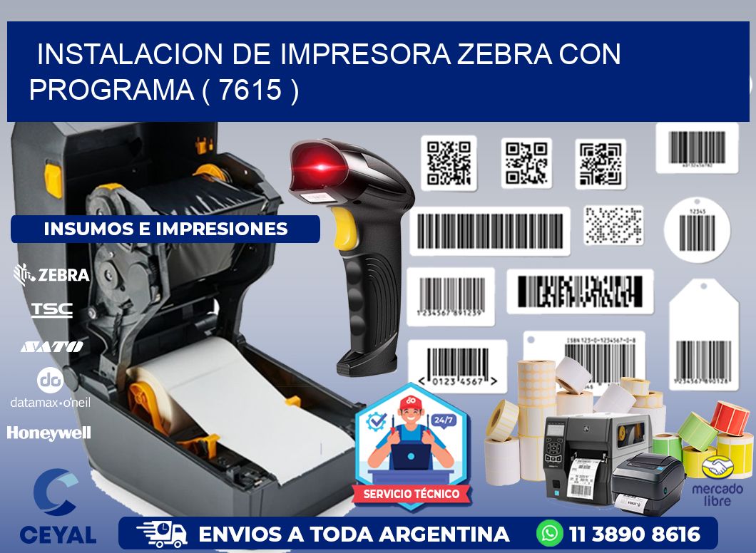 INSTALACION DE IMPRESORA ZEBRA CON PROGRAMA ( 7615 )