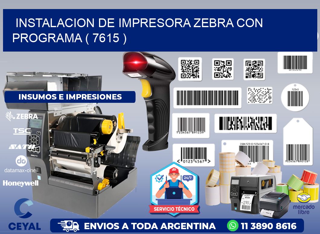 INSTALACION DE IMPRESORA ZEBRA CON PROGRAMA ( 7615 )