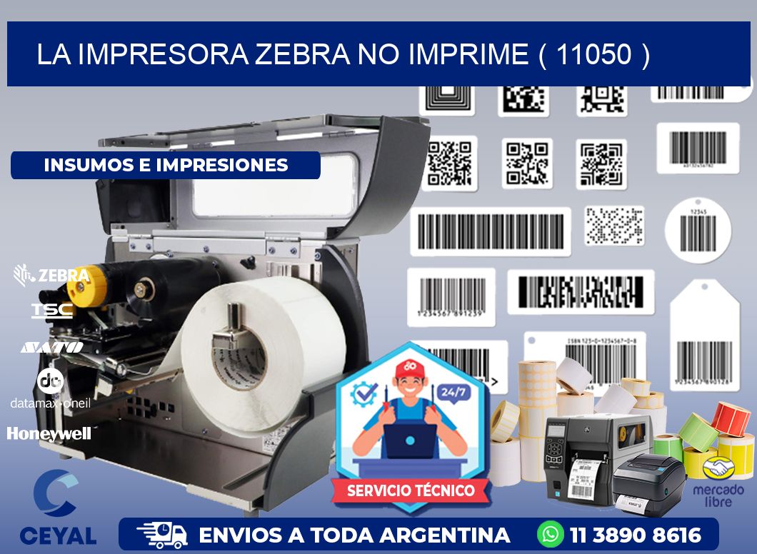 LA IMPRESORA ZEBRA NO IMPRIME ( 11050 )