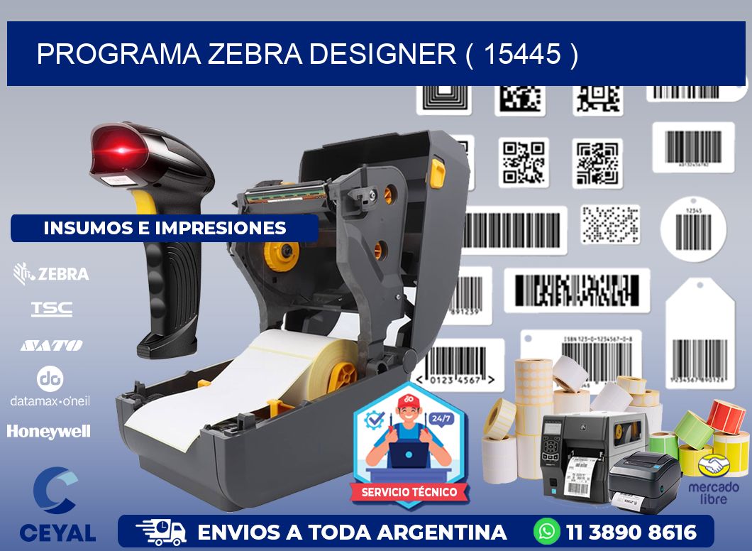 PROGRAMA ZEBRA DESIGNER ( 15445 )