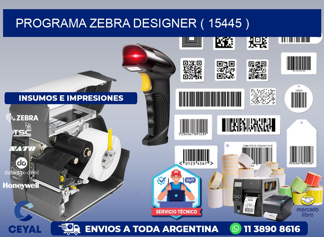 PROGRAMA ZEBRA DESIGNER ( 15445 )