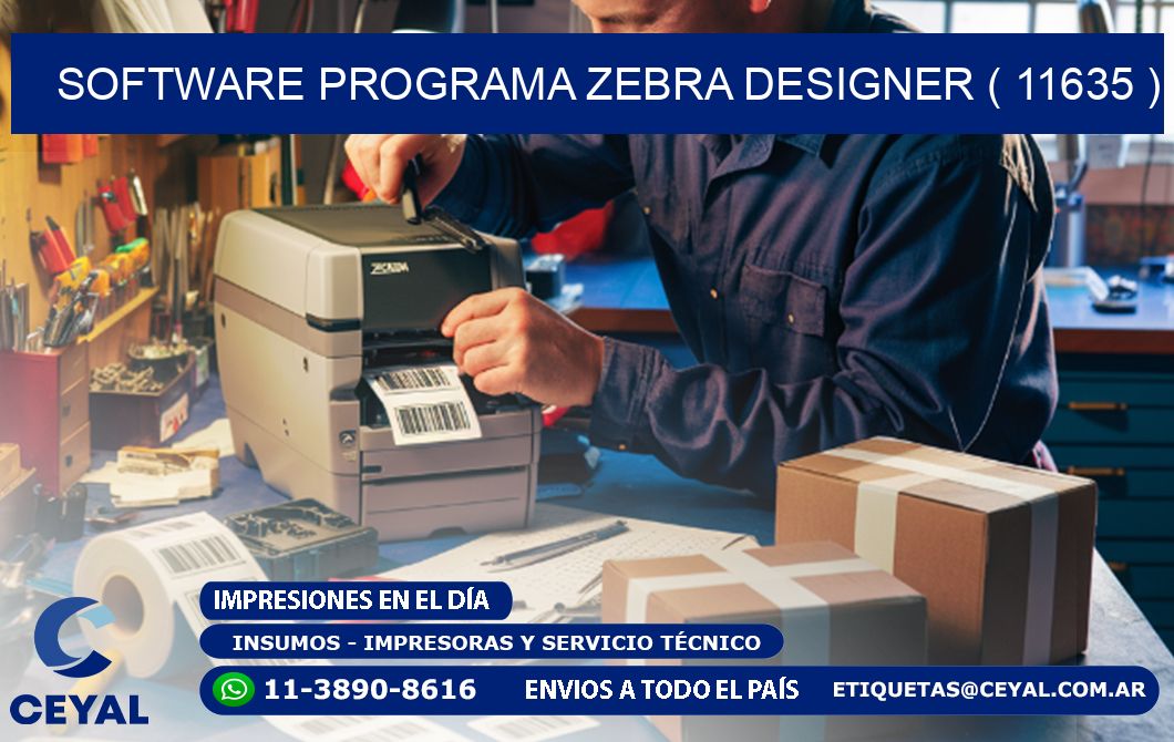 SOFTWARE PROGRAMA ZEBRA DESIGNER ( 11635 )