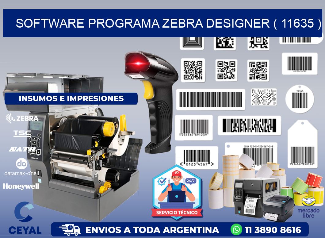 SOFTWARE PROGRAMA ZEBRA DESIGNER ( 11635 )