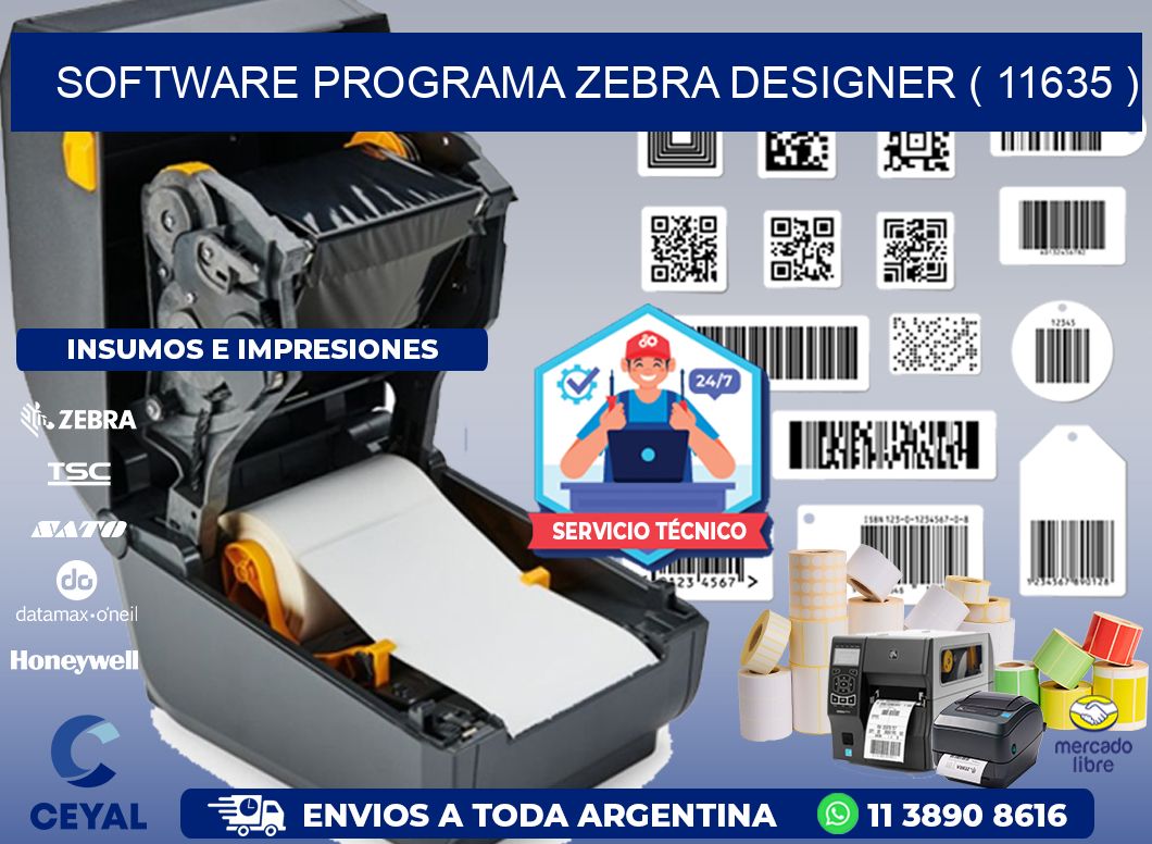 SOFTWARE PROGRAMA ZEBRA DESIGNER ( 11635 )