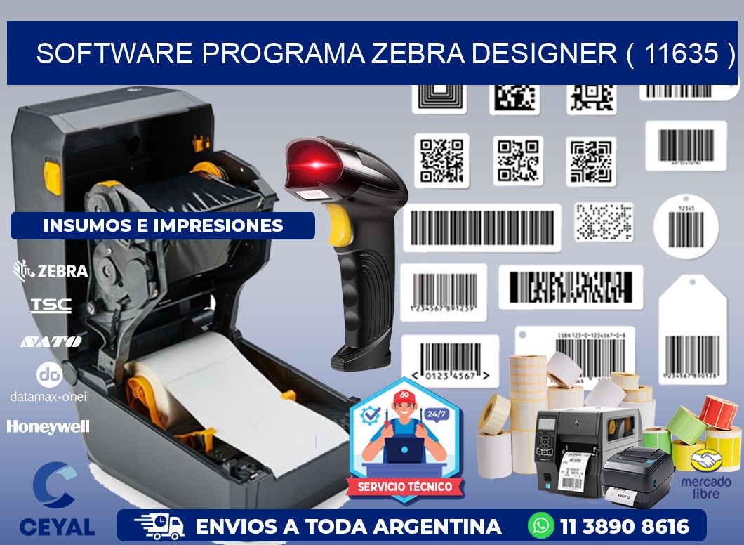 SOFTWARE PROGRAMA ZEBRA DESIGNER ( 11635 )