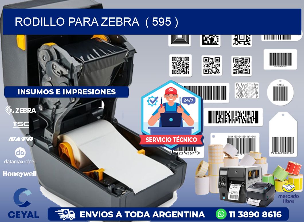 rodillo para zebra  ( 595 )