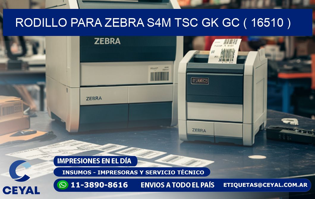 rodillo para zebra S4M TSC GK GC ( 16510 )