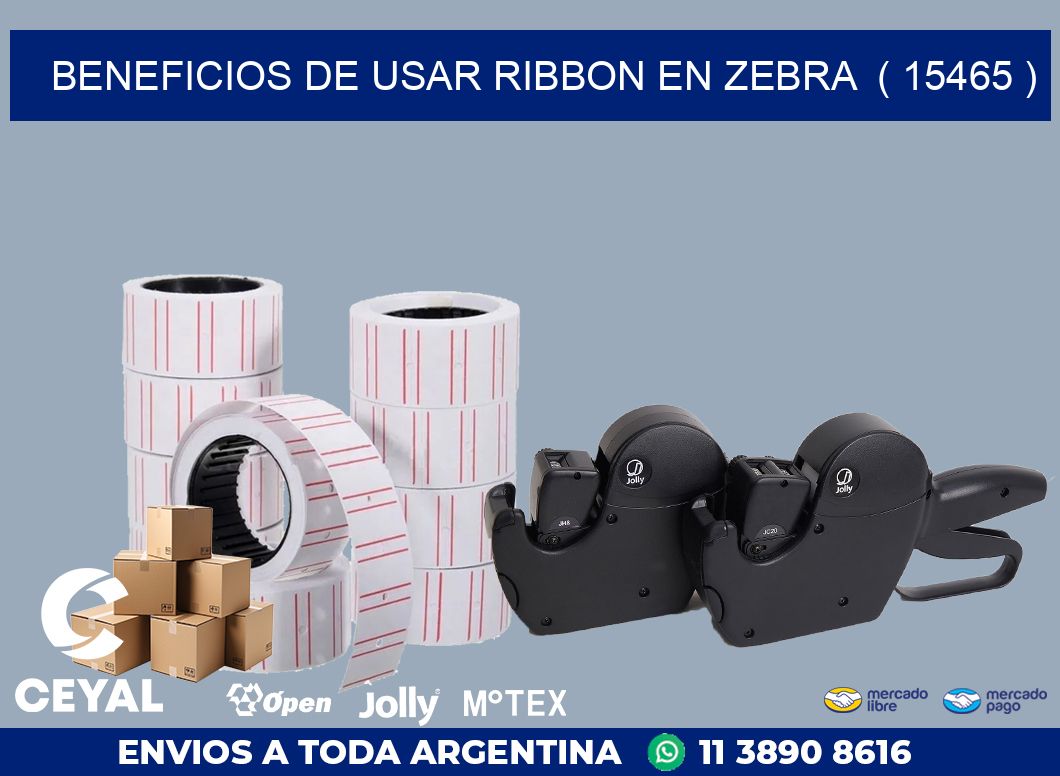 BENEFICIOS DE USAR RIBBON EN ZEBRA  ( 15465 )