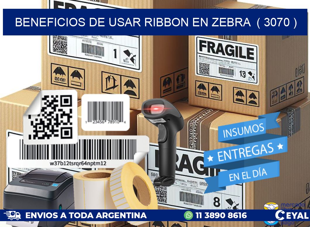 BENEFICIOS DE USAR RIBBON EN ZEBRA  ( 3070 )