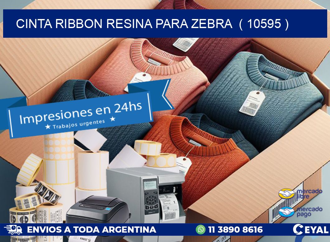 CINTA RIBBON RESINA PARA ZEBRA  ( 10595 )