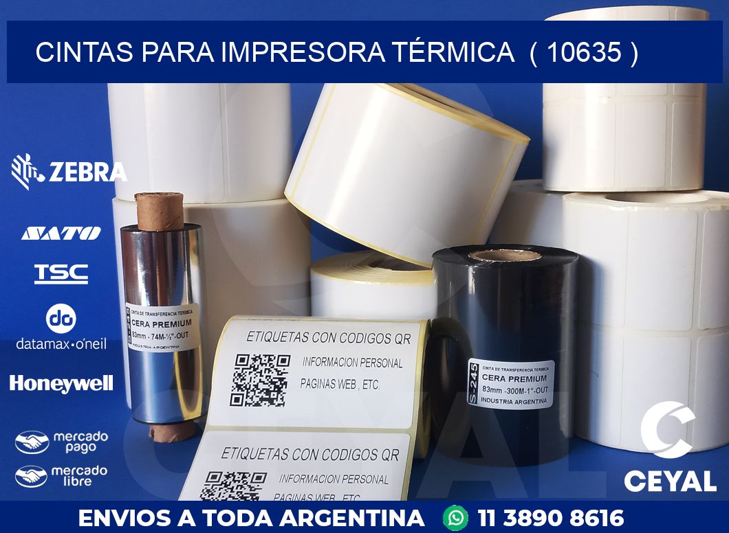 CINTAS PARA IMPRESORA TÉRMICA  ( 10635 )