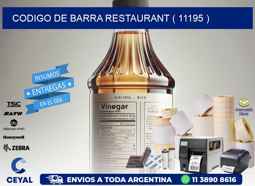 CODIGO DE BARRA RESTAURANT ( 11195 )