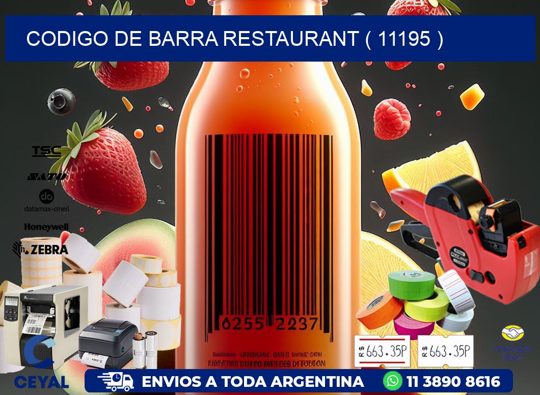 CODIGO DE BARRA RESTAURANT ( 11195 )