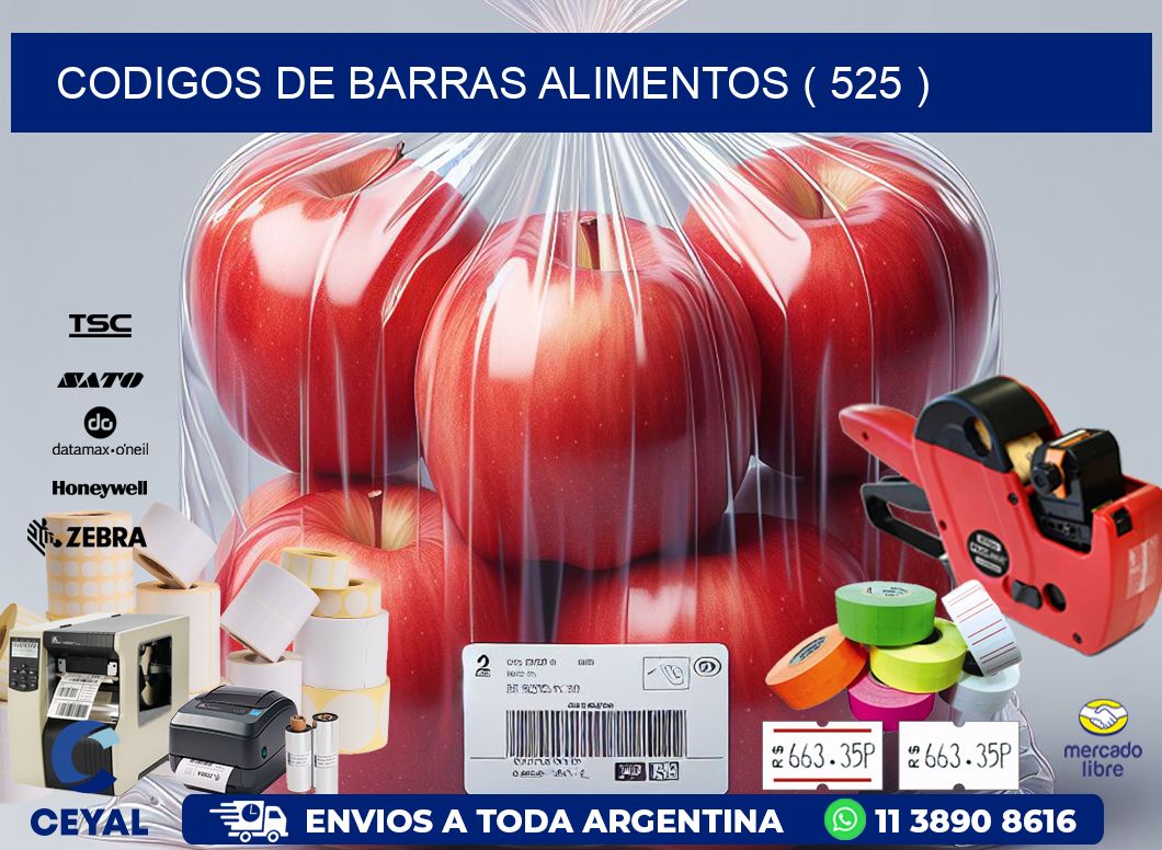 CODIGOS DE BARRAS ALIMENTOS ( 525 )