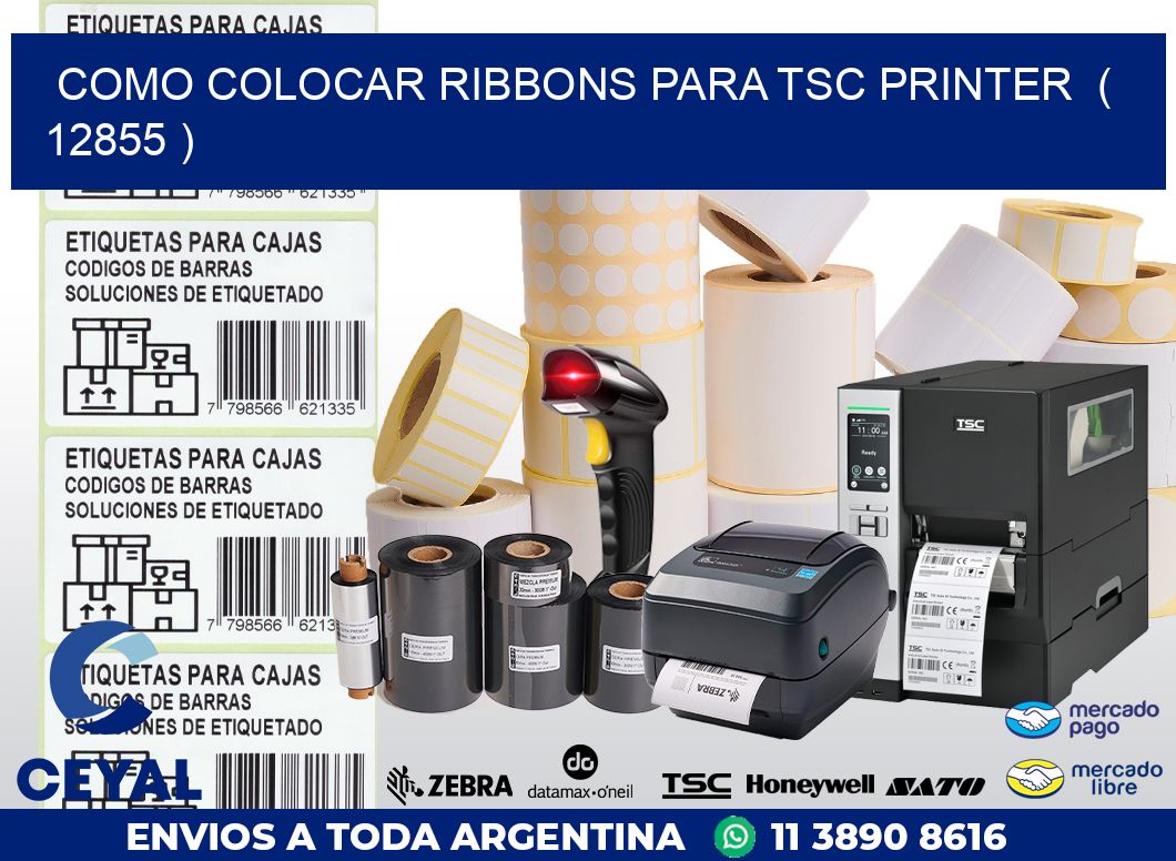 COMO COLOCAR RIBBONS PARA TSC PRINTER  ( 12855 )