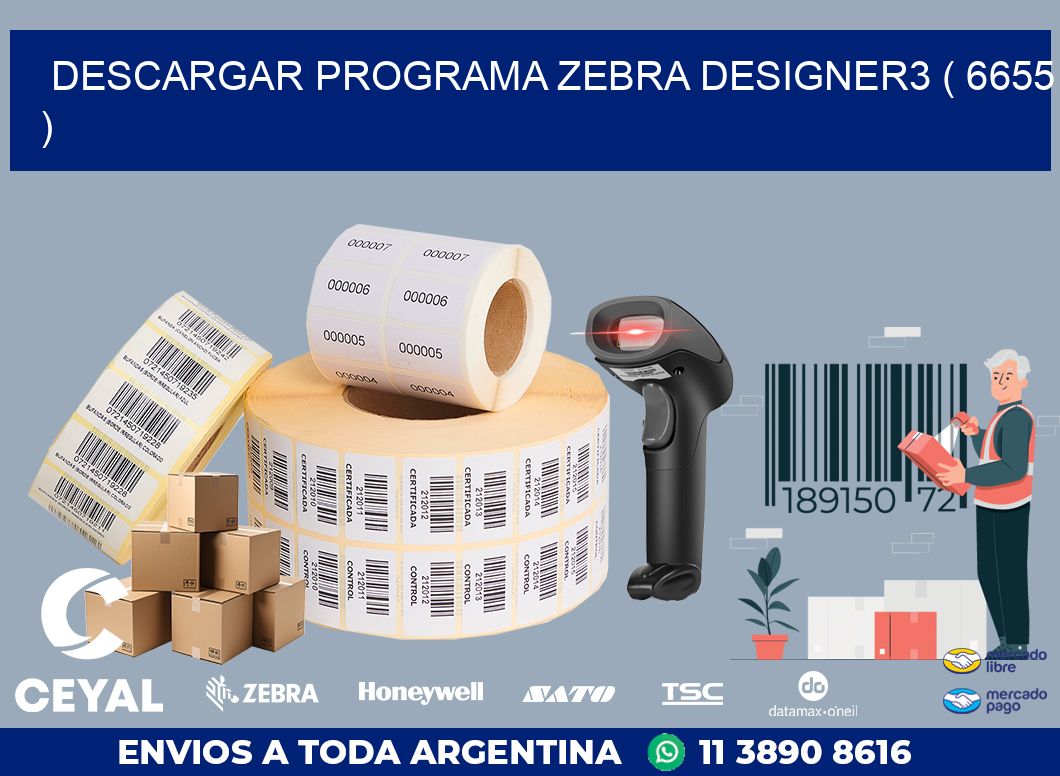 DESCARGAR PROGRAMA ZEBRA DESIGNER3 ( 6655 )