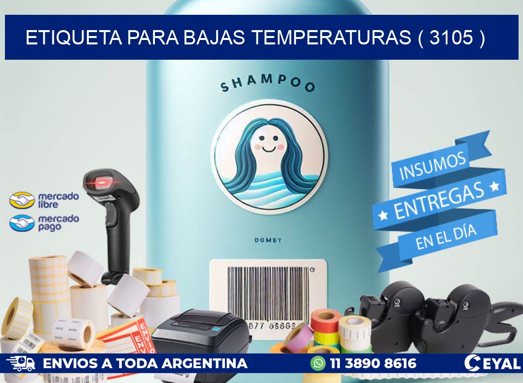 ETIQUETA PARA BAJAS TEMPERATURAS ( 3105 )