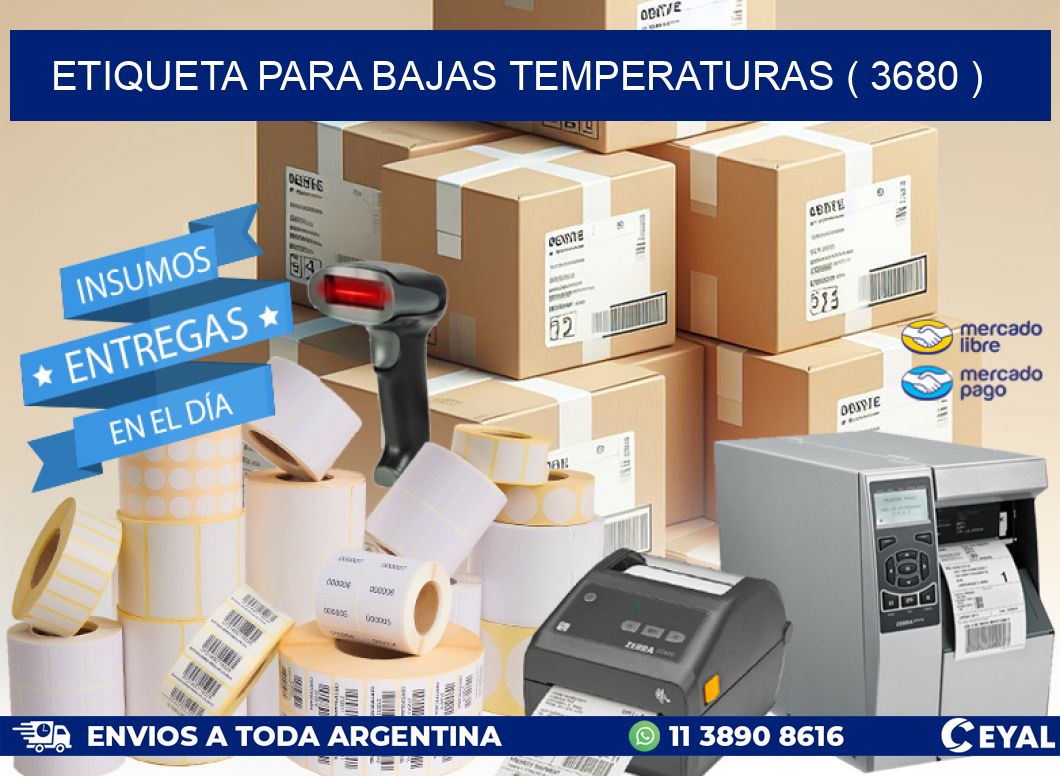 ETIQUETA PARA BAJAS TEMPERATURAS ( 3680 )