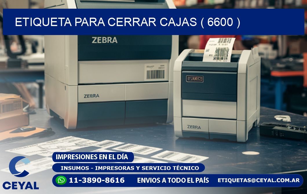 ETIQUETA PARA CERRAR CAJAS ( 6600 )