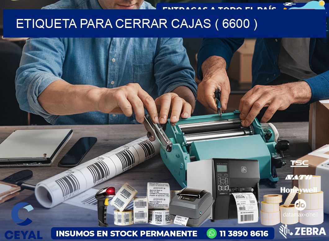 ETIQUETA PARA CERRAR CAJAS ( 6600 )