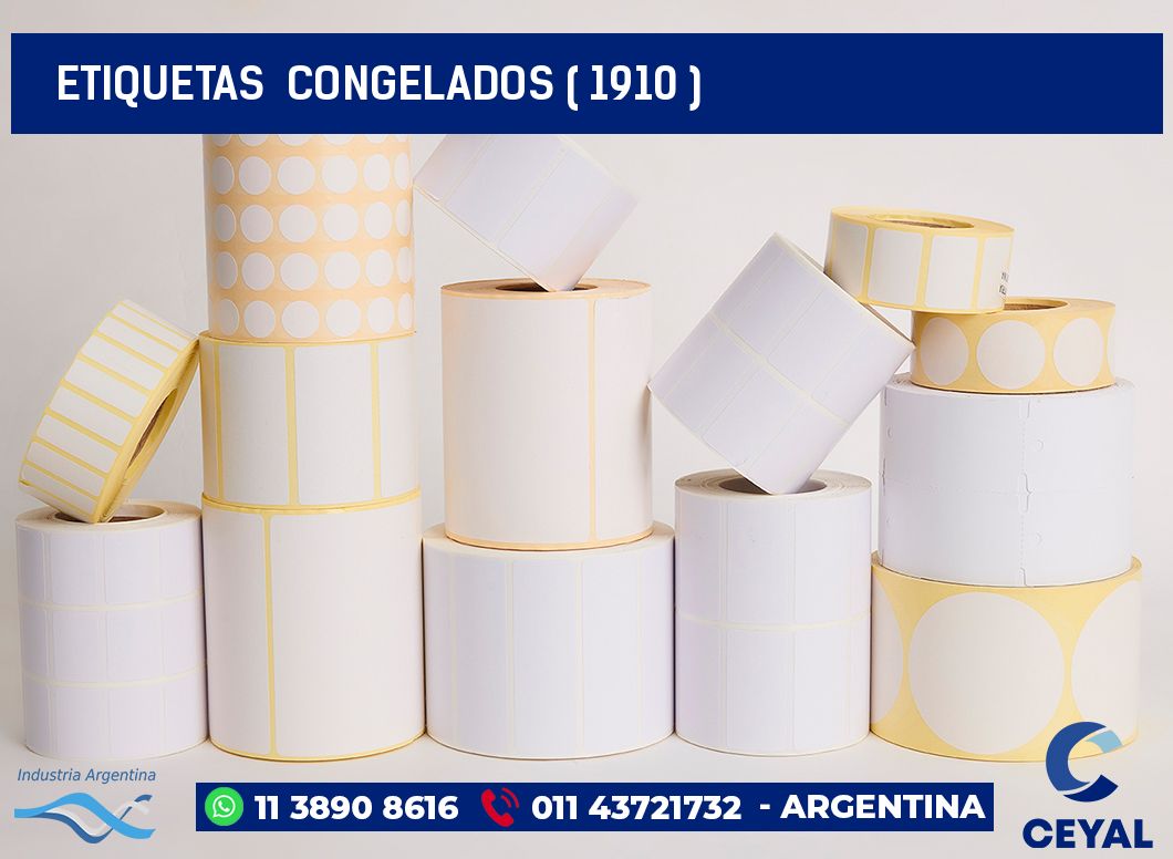 ETIQUETAS  CONGELADOS ( 1910 )