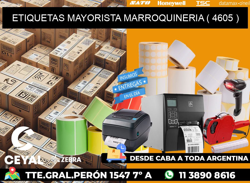 ETIQUETAS MAYORISTA MARROQUINERIA ( 4605 )