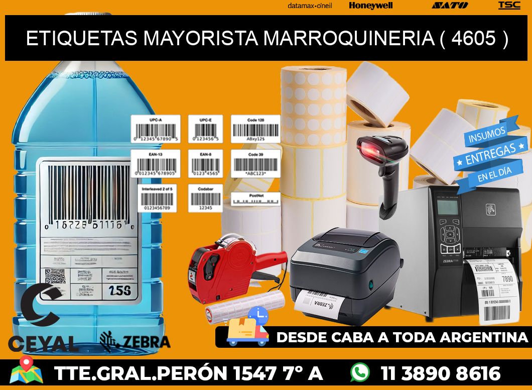 ETIQUETAS MAYORISTA MARROQUINERIA ( 4605 )