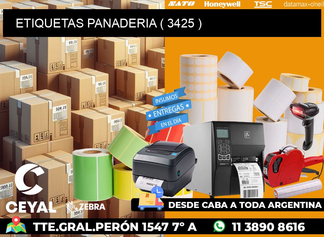 ETIQUETAS PANADERIA ( 3425 )