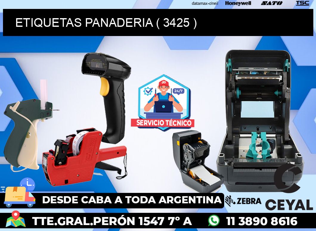 ETIQUETAS PANADERIA ( 3425 )