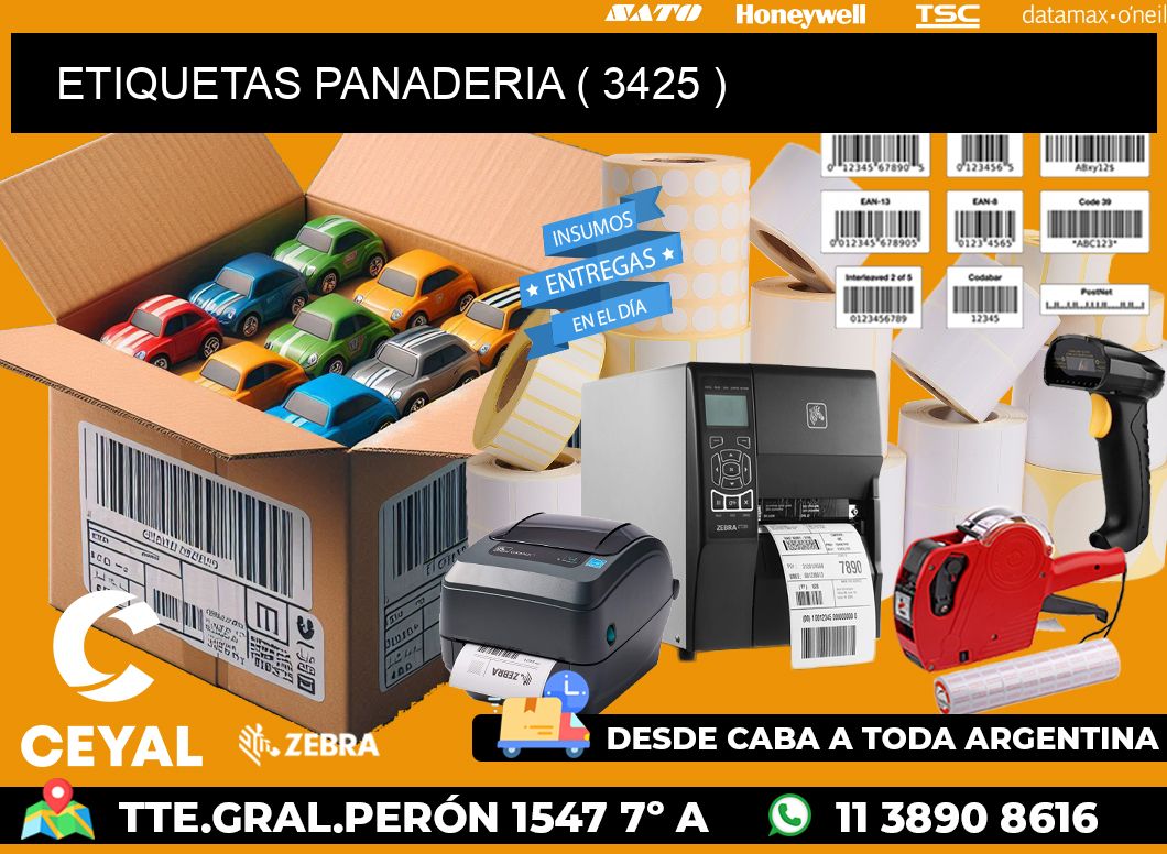 ETIQUETAS PANADERIA ( 3425 )