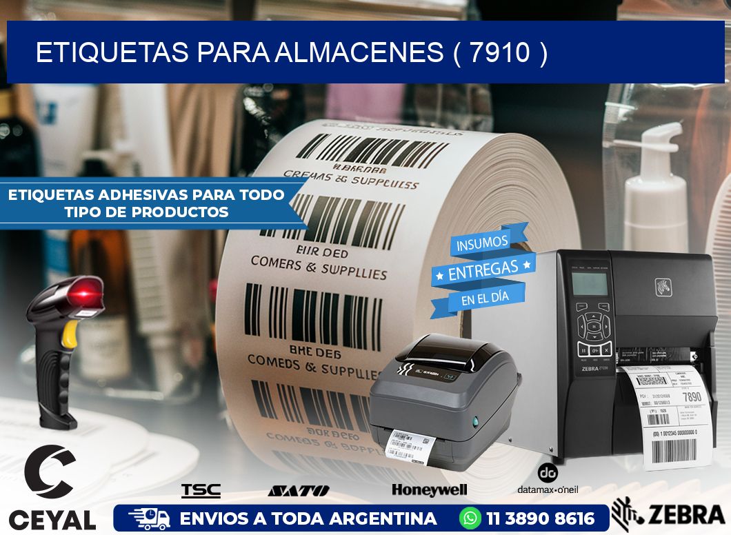 ETIQUETAS PARA ALMACENES ( 7910 )