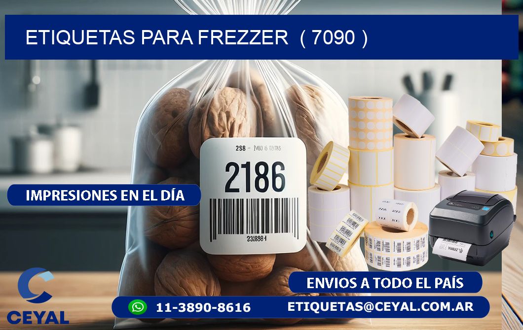 ETIQUETAS PARA FREZZER  ( 7090 )