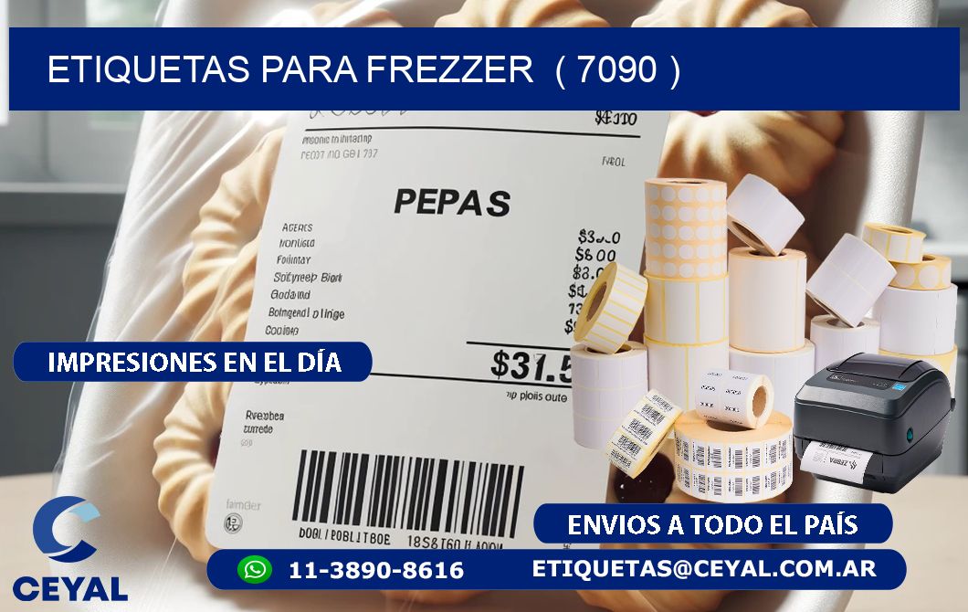 ETIQUETAS PARA FREZZER  ( 7090 )