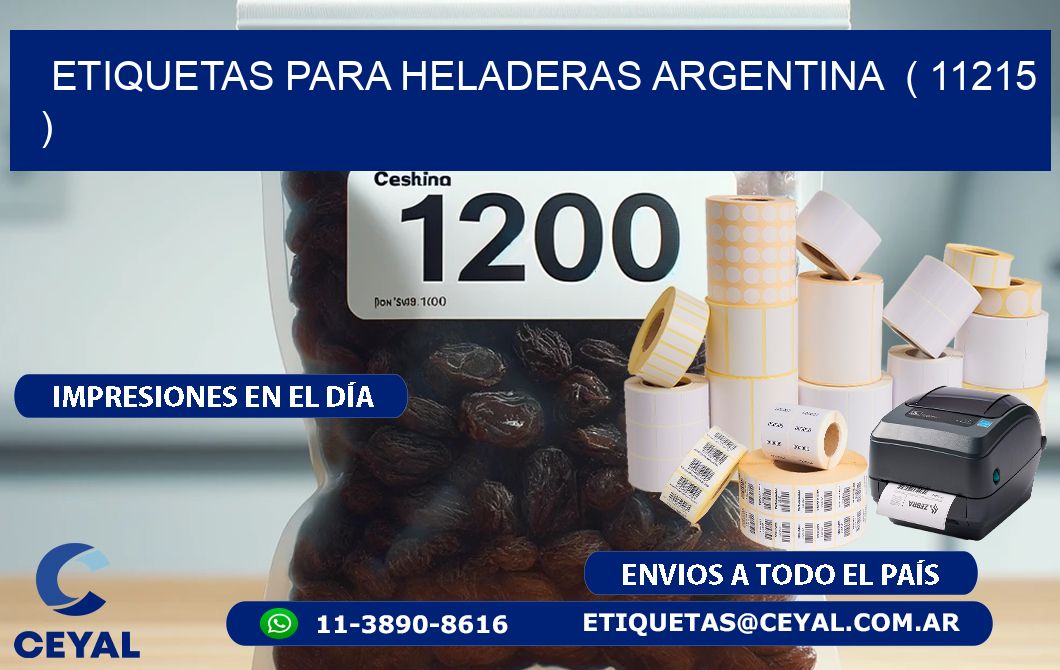 ETIQUETAS PARA HELADERAS ARGENTINA  ( 11215 )