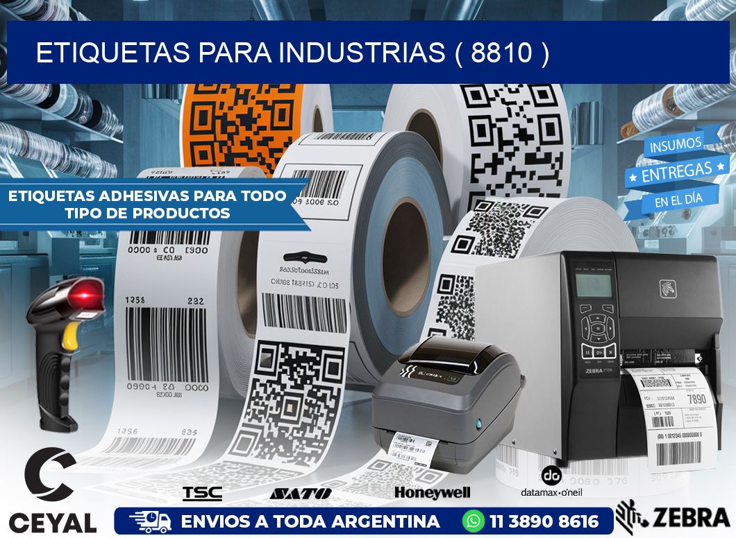 ETIQUETAS PARA INDUSTRIAS ( 8810 )