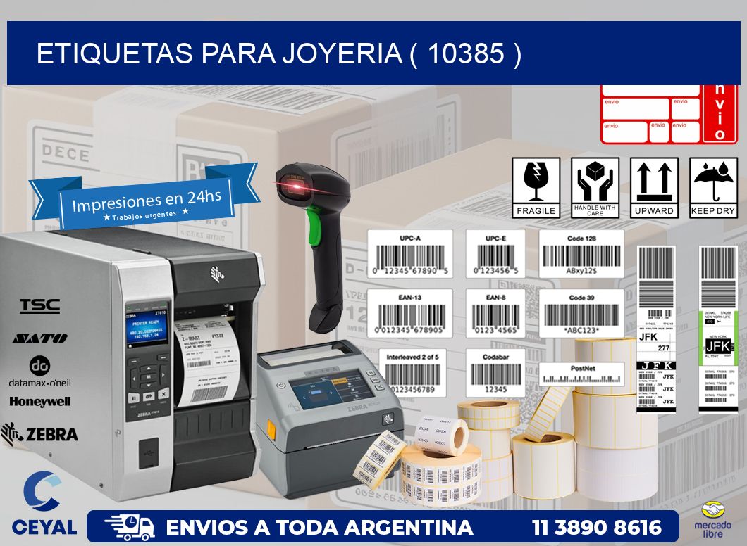 ETIQUETAS PARA JOYERIA ( 10385 )