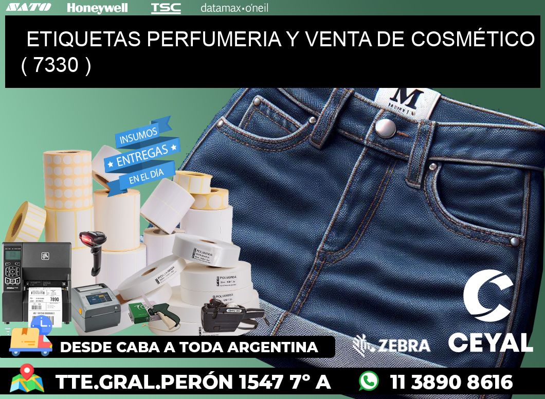 ETIQUETAS PERFUMERIA Y VENTA DE COSMÉTICO ( 7330 )